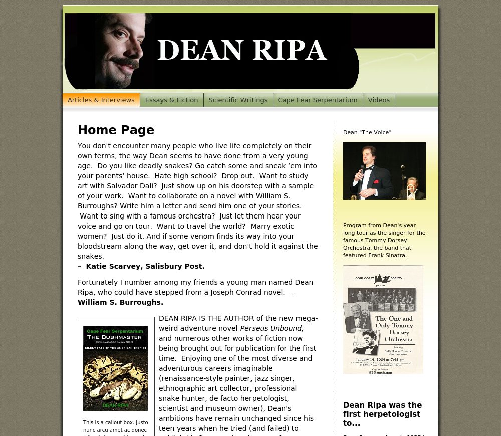 Dean's webpage